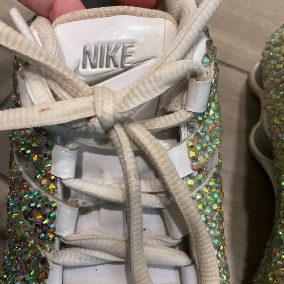 Nike SHOX Swarovski Crystal Rhinestone Diamond-Like Sneakers Shoes Gift Y2K sz 9 - Picture 5 of 9
